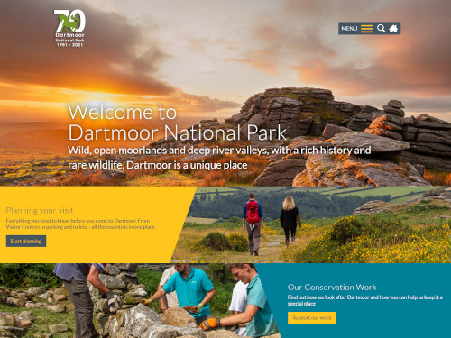 Dartmoor National Park website